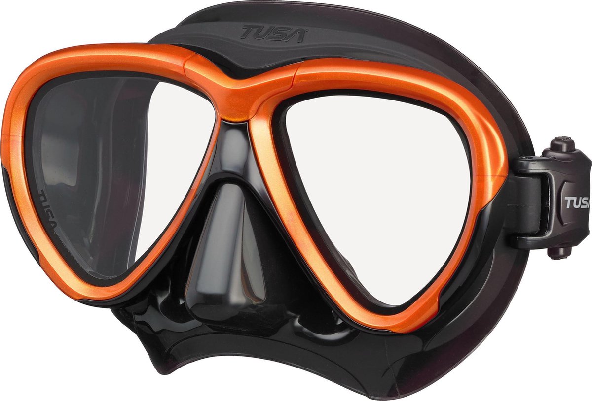 TUSA Intega duikbril zwart/oranje - M2004-QBEO
