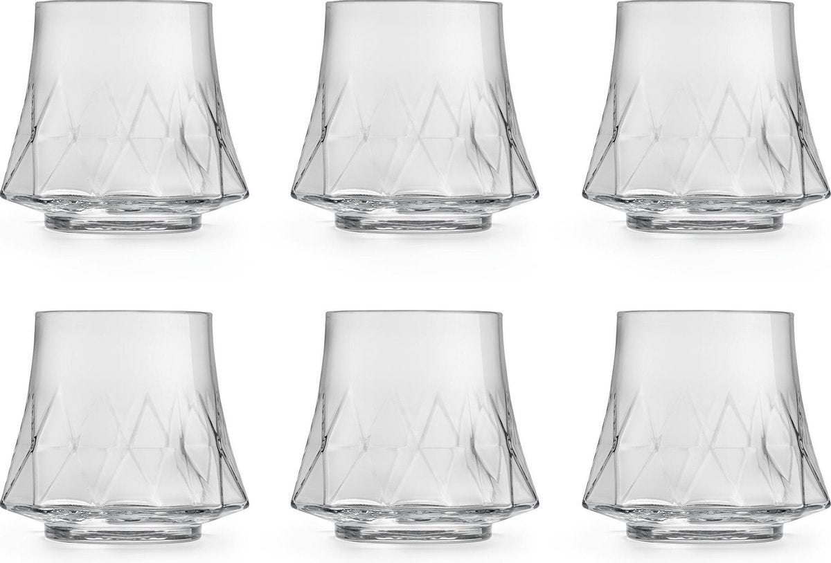 Libbey drinkglas Divergence - 290 ml / 29 cl - 6 stuks - Vaatwasserbestendig - Uniek design - Hoge kwaliteit