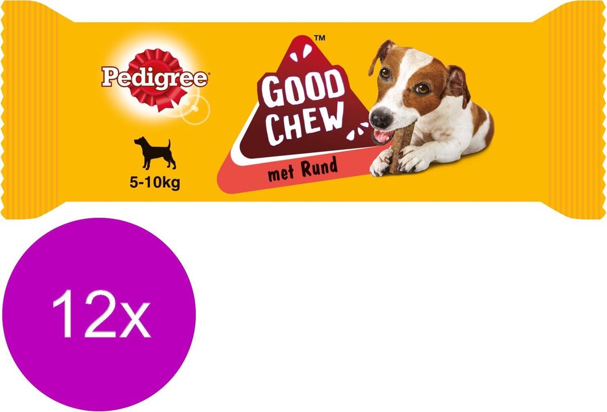 Pedigree Good Chew Rund - Hondensnacks - 12 x Small