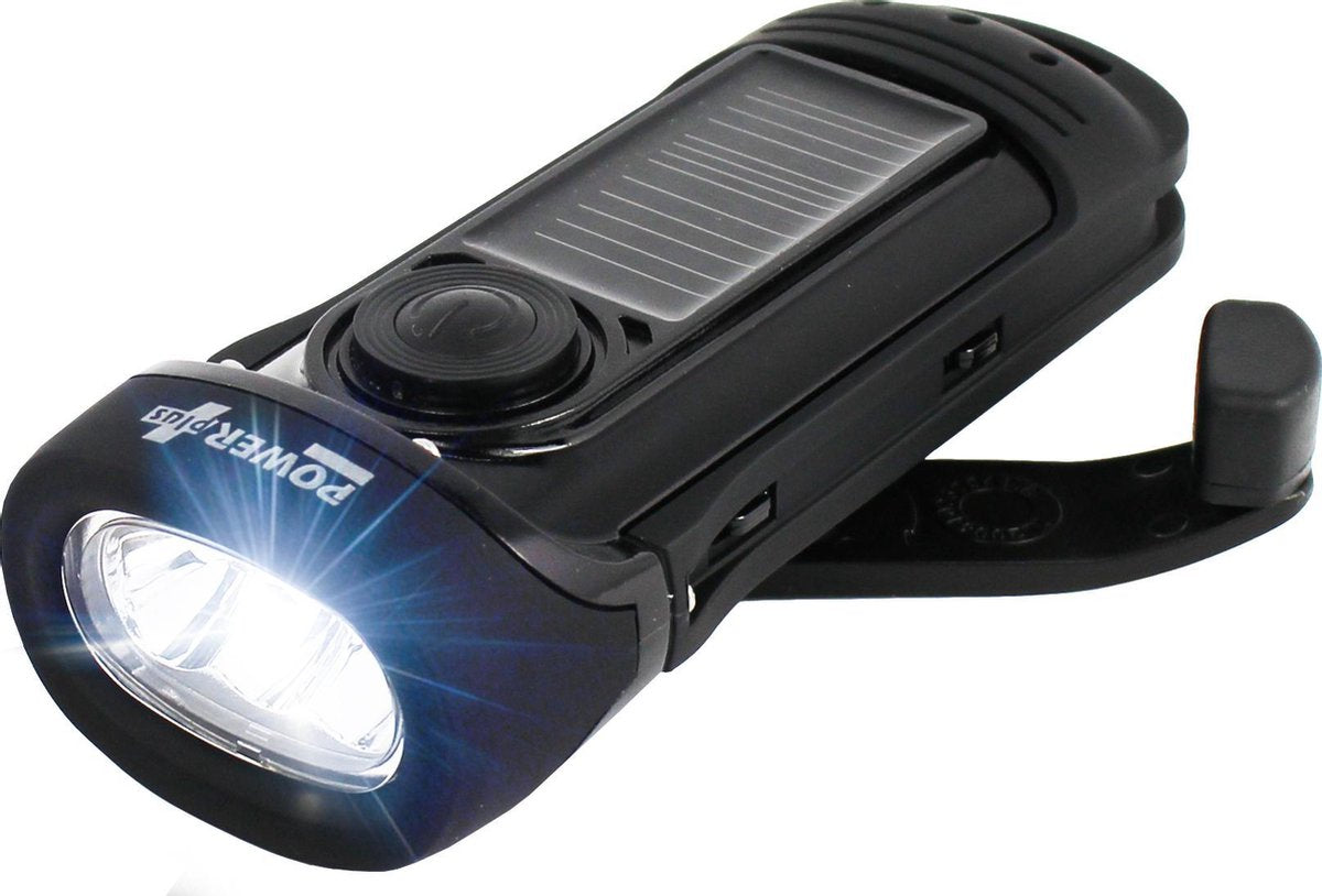 POWERplus Barracuda Solar en Dynamo Waterproof Oplaadbare LED Zaklamp | waterproof tot 2 meter