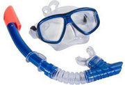 Pro snorkelset blauw voor volwassenen