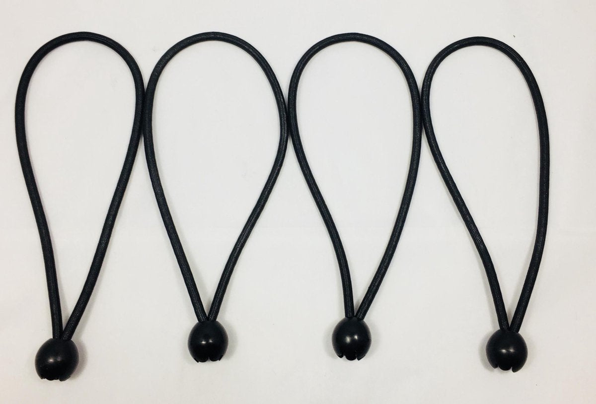 4 X Trapezekoord spanner met knop 25 cm