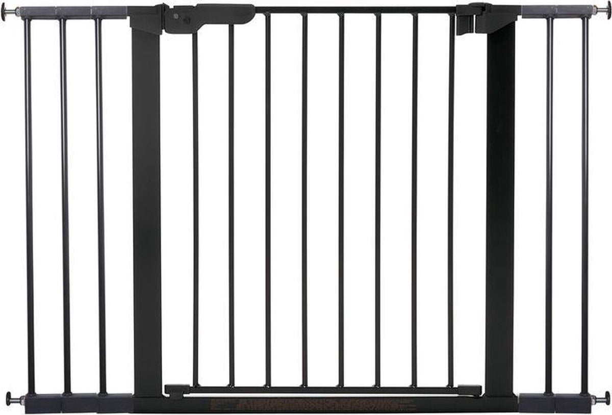BabyDan Premier PLUS klemhekje met 5 spijlen 105.5-112.8cm -  Antraciet /Zwart