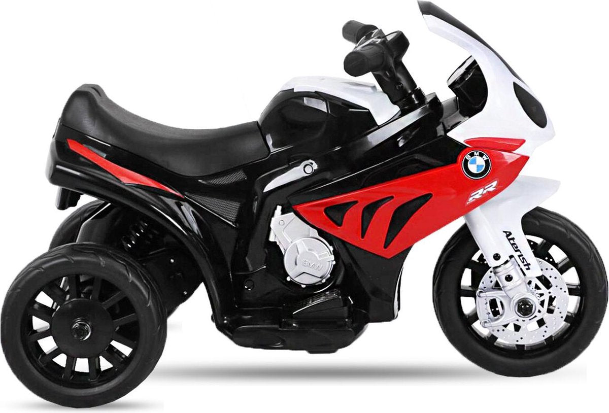 BMW S 1000 RR Elektrische kindermotor / kinderscooter / driewieler | LED-verlichting | Rood