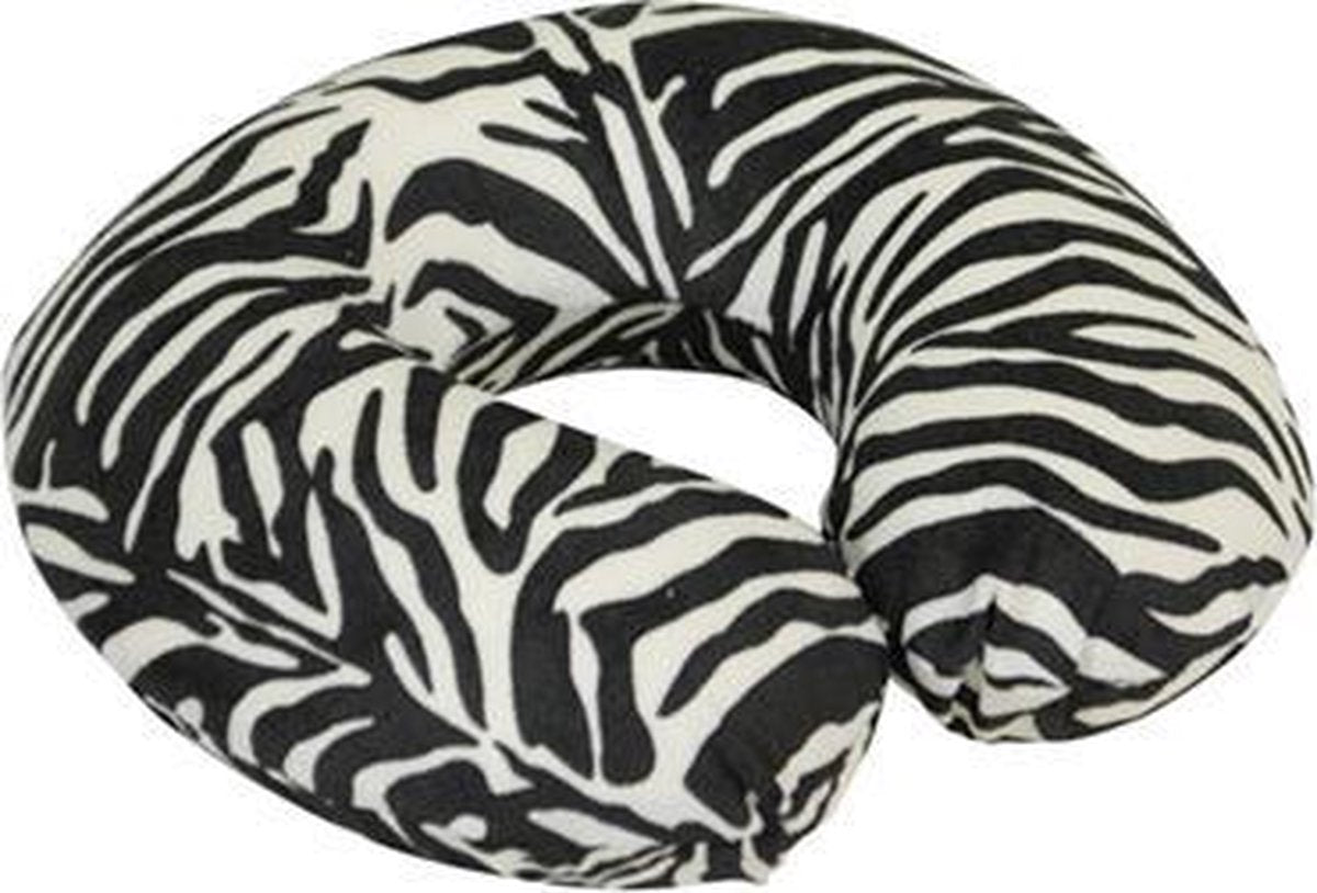 Aidapt nekkussen reiskussen - memoryfoam zebra print