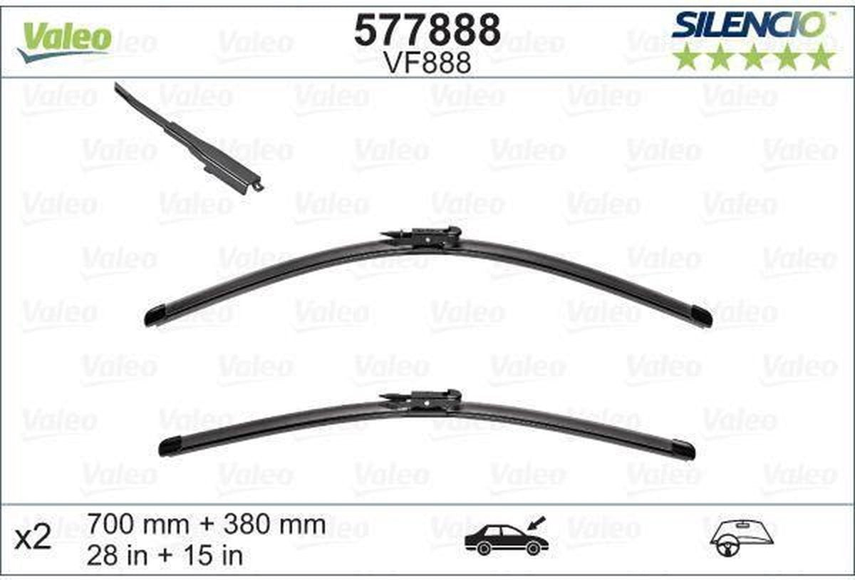 Valeo vm888and lave-glaces Wiper Blades Of