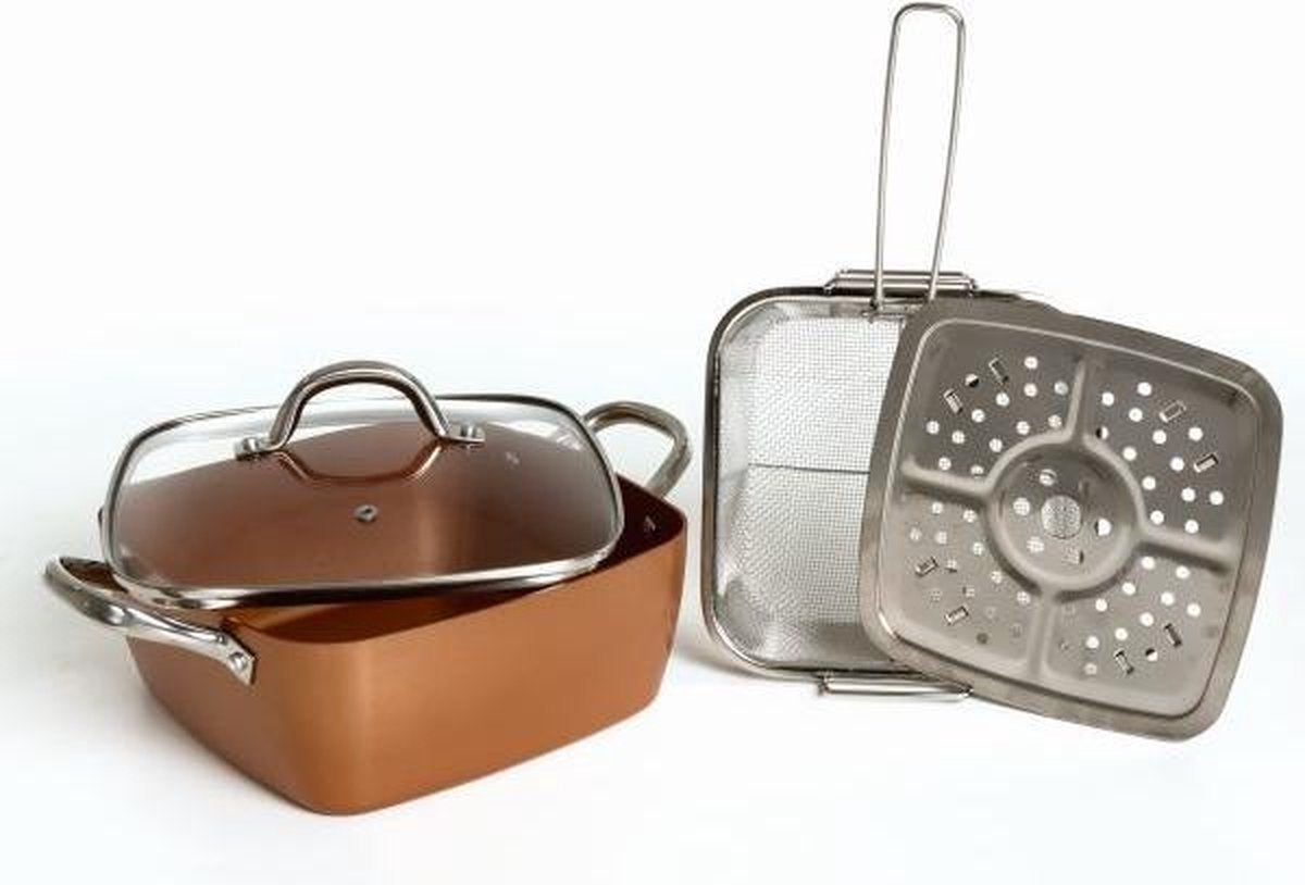 Kupferstich 4 delige koperen multipan 24118
