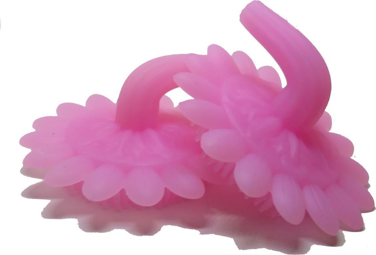 B&P - lichaamsborstel - 2 stuks roze - bad- en douche borstel - bad spons - droog borstel - huidborstel - baby borstel