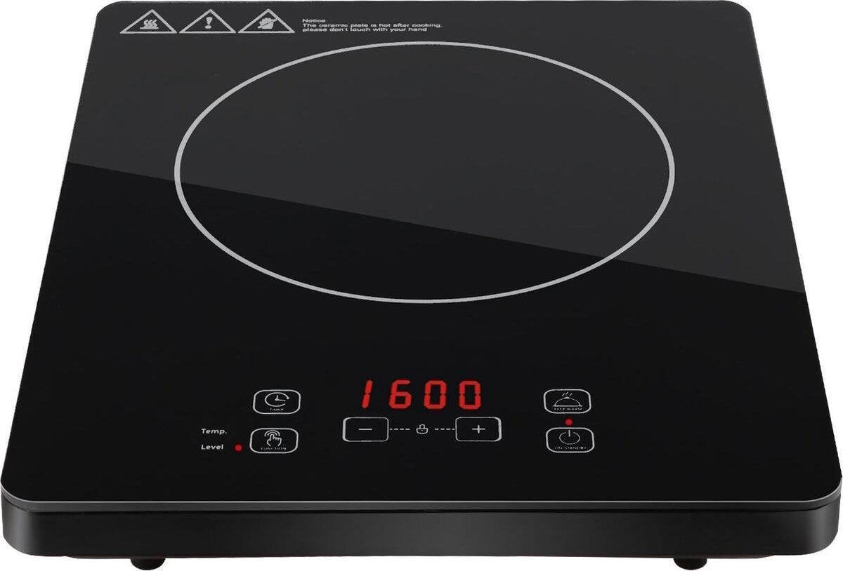 Inductie Kookplaat - Igia Firany - 2000 Watt - Touch Control - LED Display - Zwart