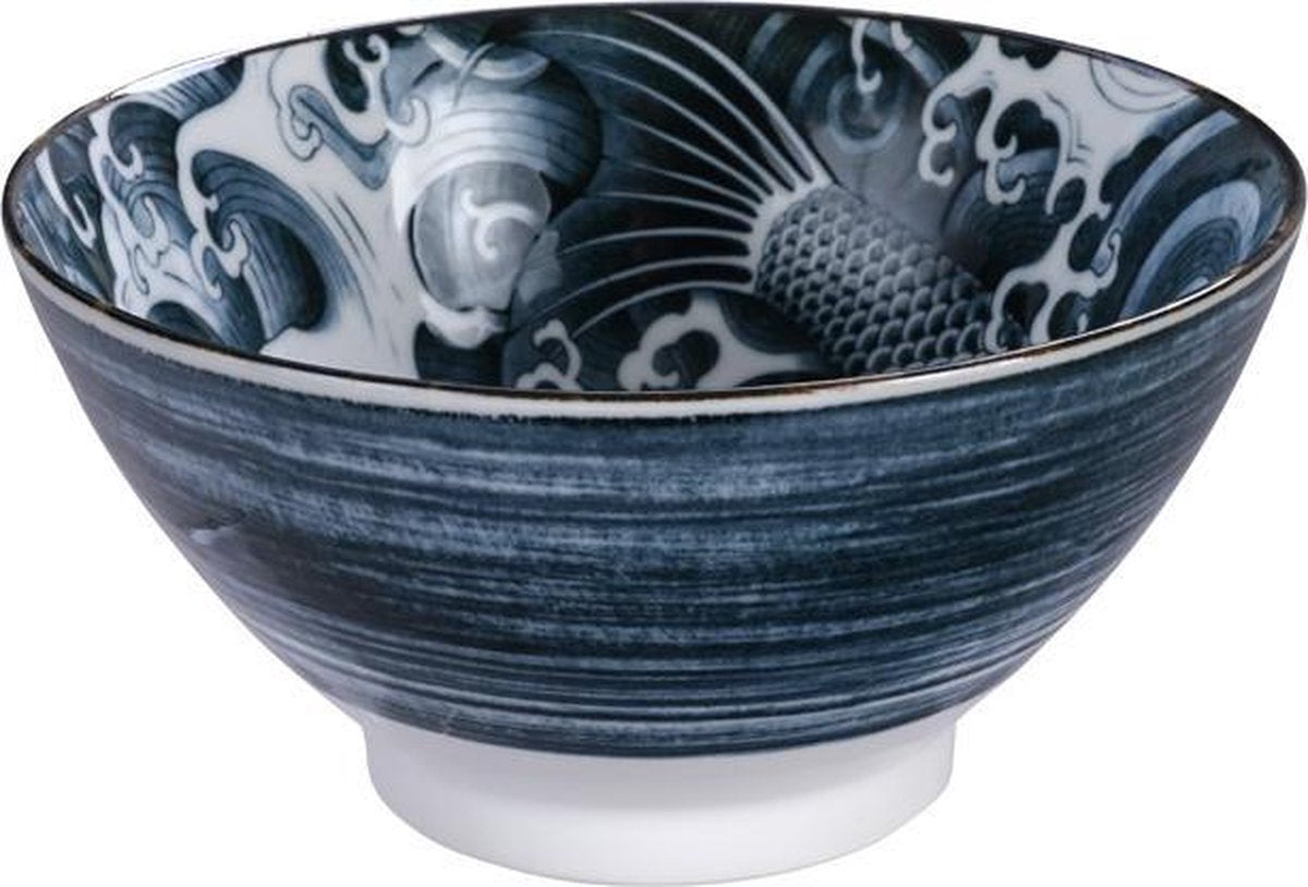 Tokyo Design Studio - Carp Sori Kom Zwart 20x7.2cm