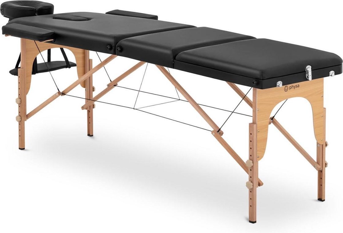 physa Massagetafel - behandeltafel - opvouwbaar - MARSEILLE BLACK