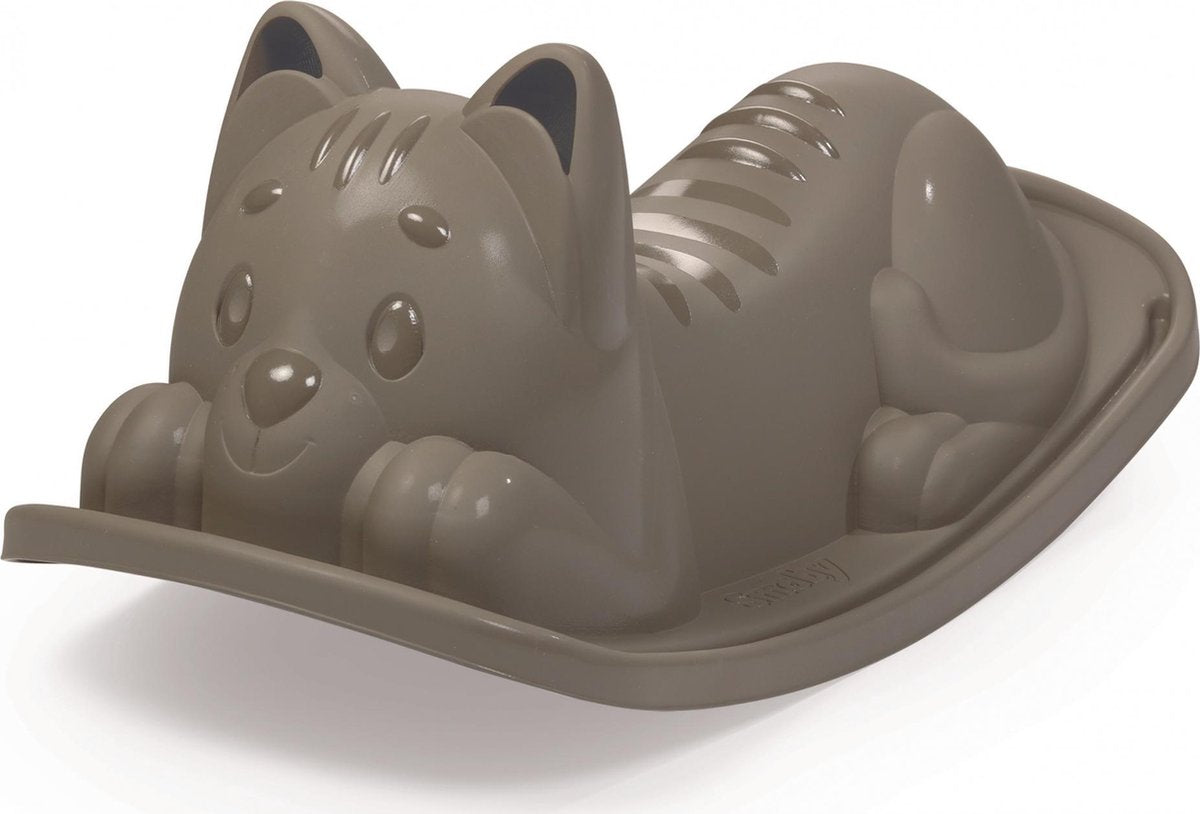 Smoby hobbeldier | kattenwip grijs | schommelfiguur