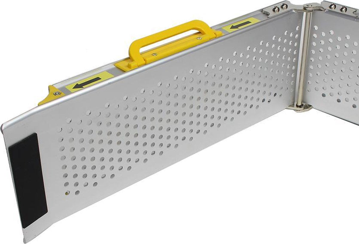Datona® - Aluminium oprijplaat inklapbaar - 120 cm (2 stuks)