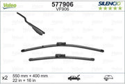 Valeo Silencio 577906X-TRM O.E. Wiper Set Front Screen VM906Length 550/400