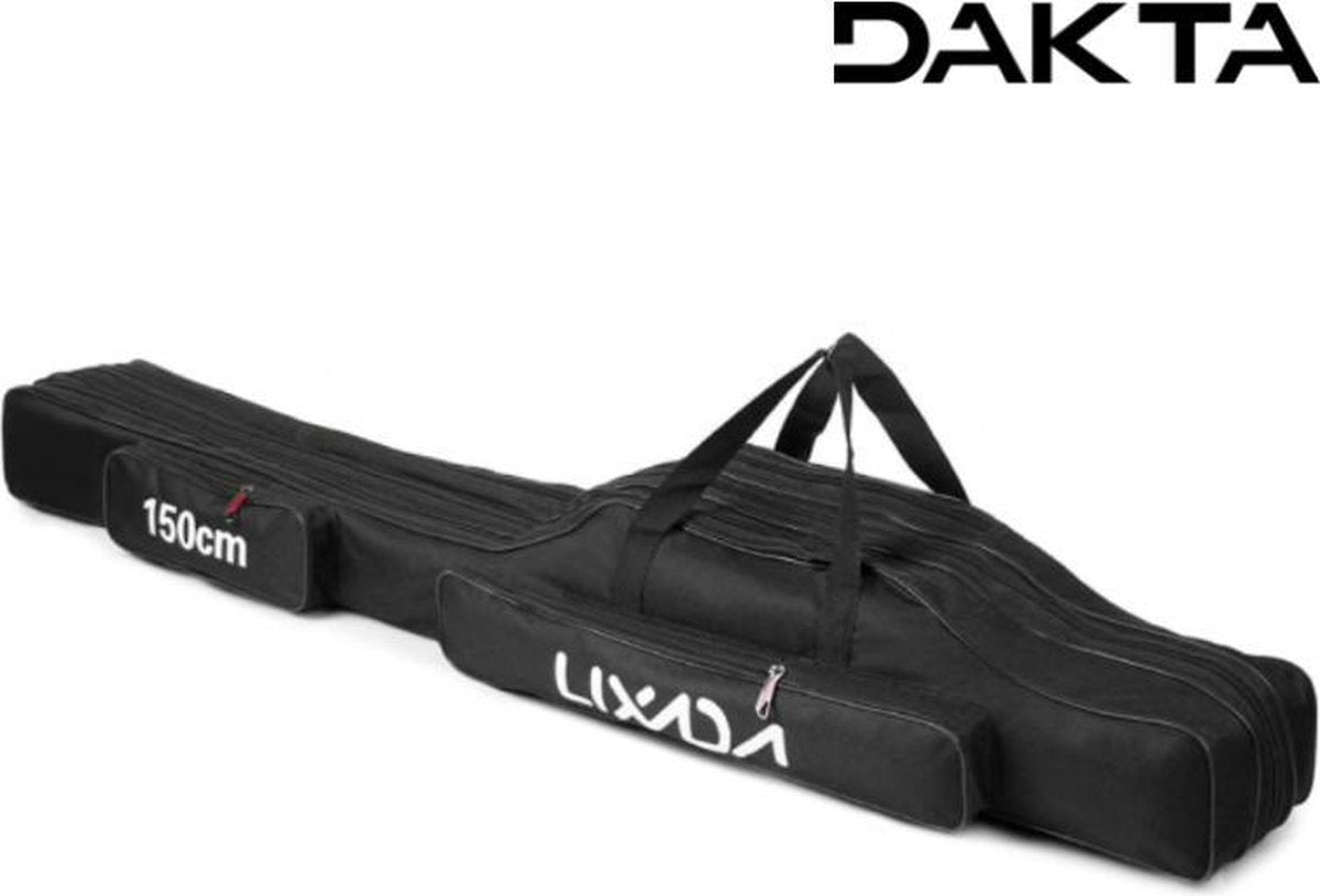 Dakta® Hengelrugzak | Vis Rugtas | Vis Tas | Hengeltas | Vistas | Hengeltassen | Vishengel | 150 cm | Zwart