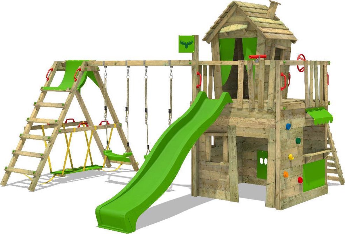 FATMOOSE Speeltoestel voor tuin CrazyCat met schommel