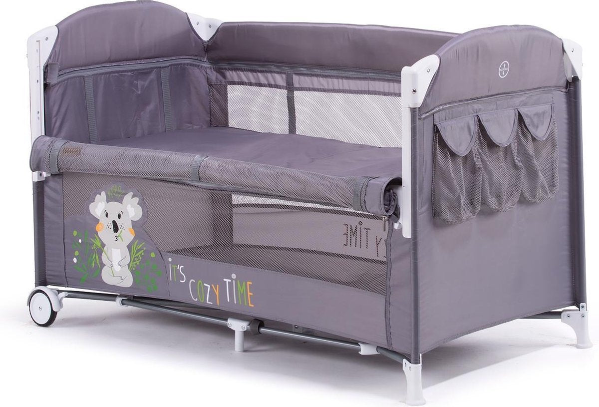 Campingbedje chipolino merida grijs mist