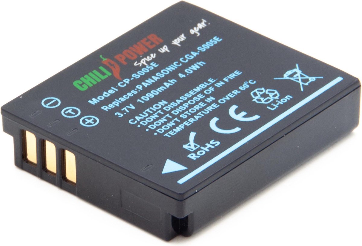 ChiliPower Panasonic CGA-S005 accu - 1090mAh