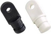 Buis stopper met oog 16mm kleur wit (GS72226)