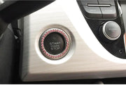 QBlocks Roze Start Stop Knop Ring - 39mm - Renault Koleos Fluenec Kangoo Latitude Sandero Kadjar Captur Talisman Megane RS Laguna