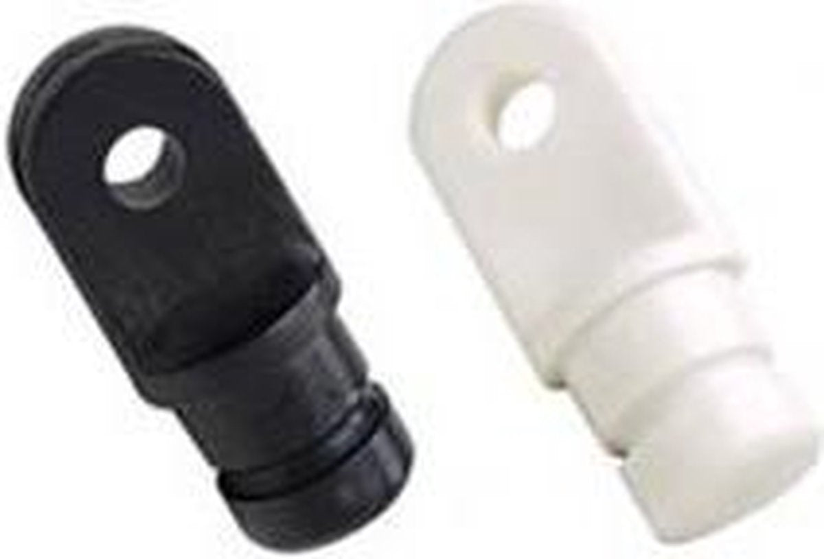 Buis stopper met oog 19mm kleur zwart (GS72233)