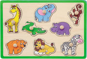 Jouéco Vormenpuzzel Safaridieren Junior Hout 8 Stukjes