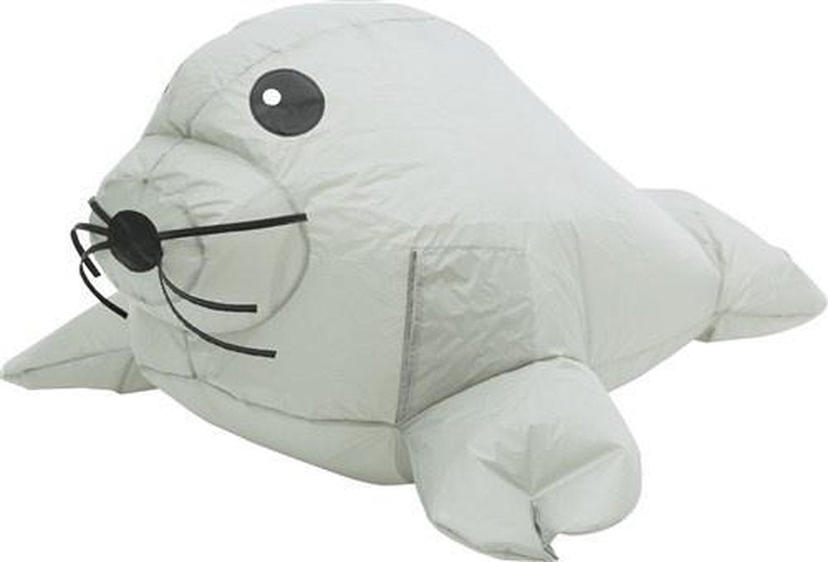 Vlieger Bouncing Buddy Zeehond Junior 100 X 90 Cm Nylon grijs