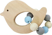 Rammelaar vogel (naturel/blauw)