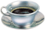 Glückskäfer Thee-/koffiekopje Met Schaaltje Metaal 10 X 4 Cm