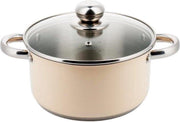 Kinghoff Kookpan met deksel - ø20 cm - crème - Assortiment 'Het Gemak'