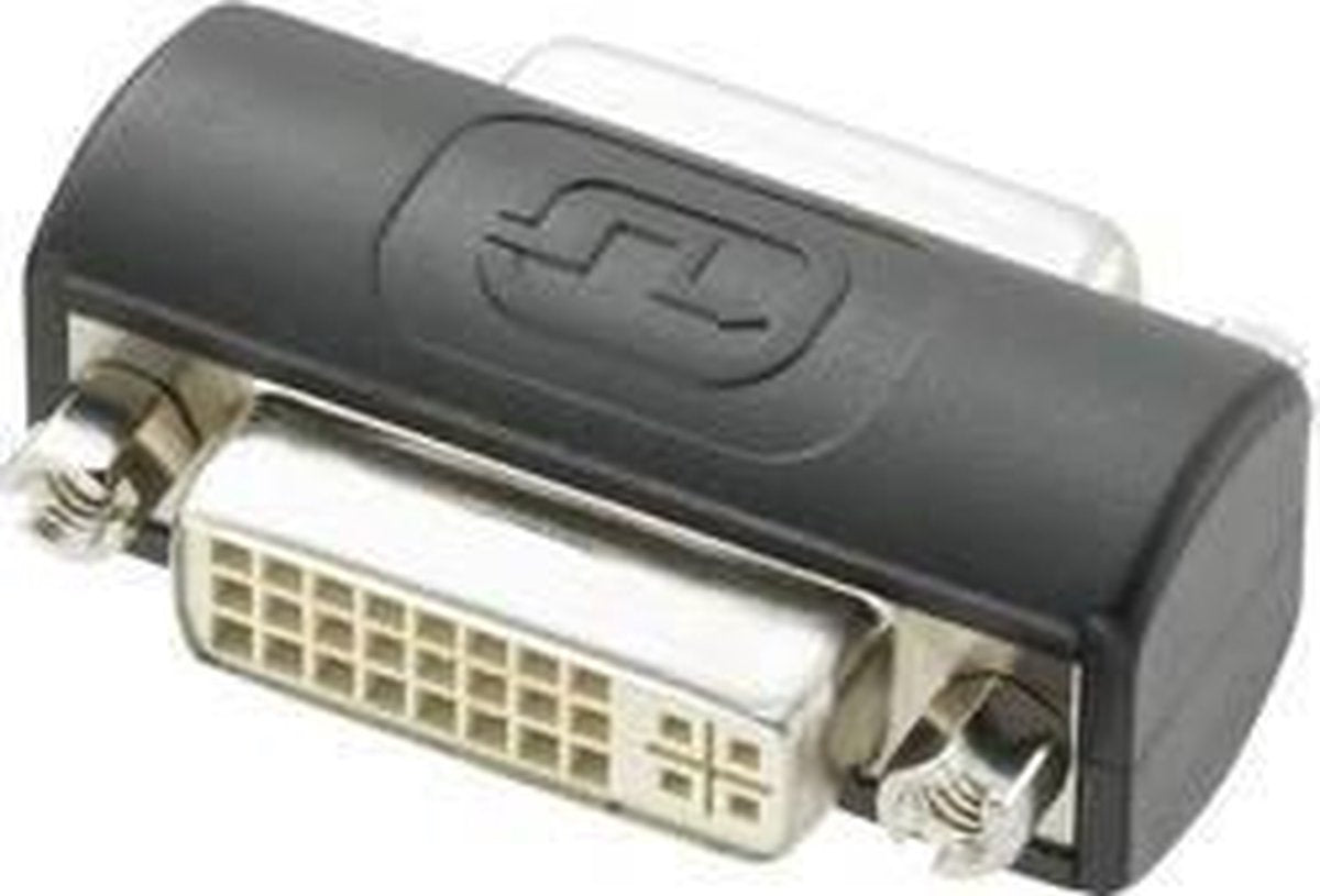 Renkforce RF-2959785 DVI Adapter [1x DVI-bus 24+5-polig - 1x DVI-bus 24+5-polig] Zwart