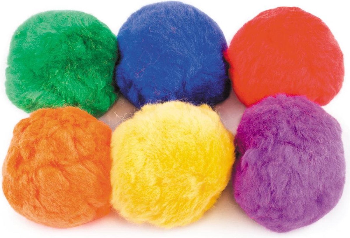 Fleeceballen | Katoenballen | Set van 6 ballen | Zachte ballen