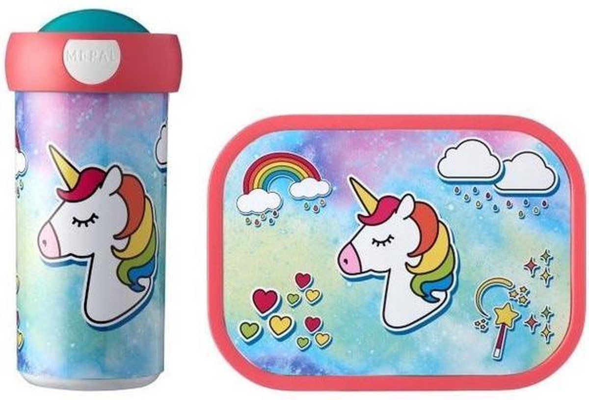 Mepal Lunchset Eenhoorn - Lunchbox en Schoolbeker