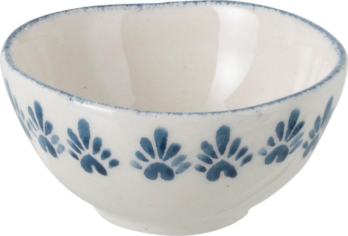 J-Line Kommetje Oosters Keramiek Blauw/Wit