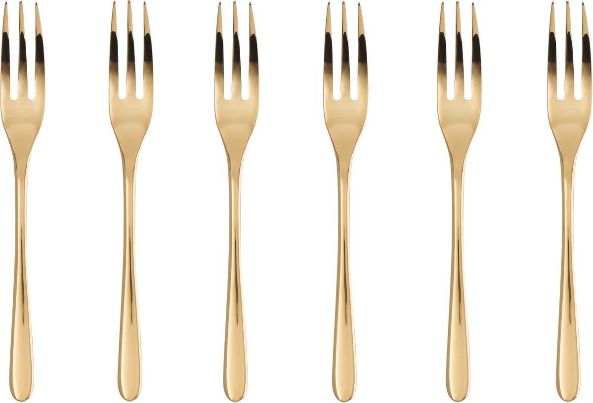 Sambonet Gebaksvorkjes Taste Goud 6 Stuks