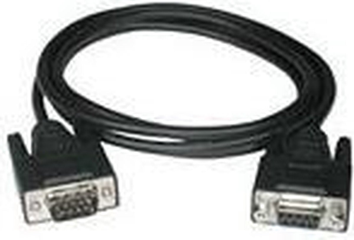 C2G 15m DB9 M/F Cable seriële kabel Zwart