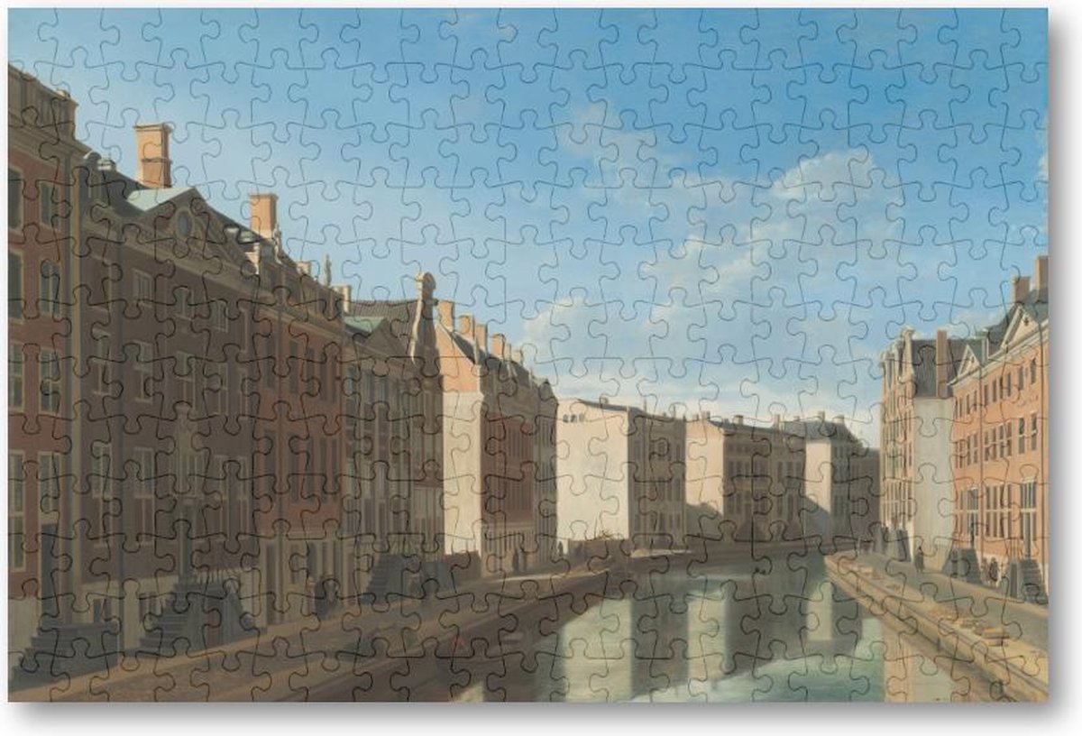 Gezicht op de Gouden Bocht in de Herengracht - 252 Stukjes puzzel voor volwassenen - Gerrit Berckheyde - Meesterwerken