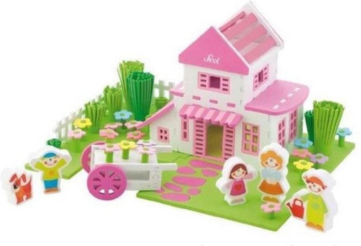 Sevi Speelset Soft Huis 108-delig
