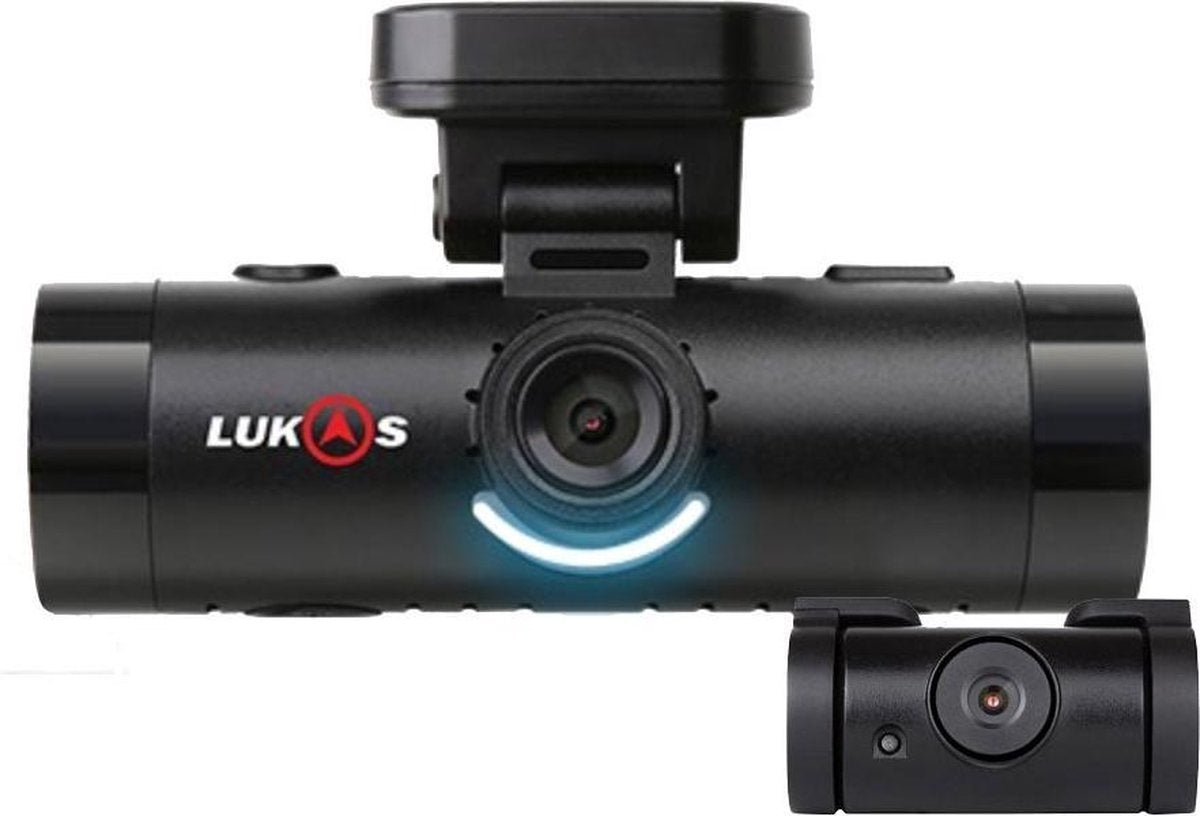 Lukas Dashcam voor auto V790 2CH 16gb Wifi - GPS