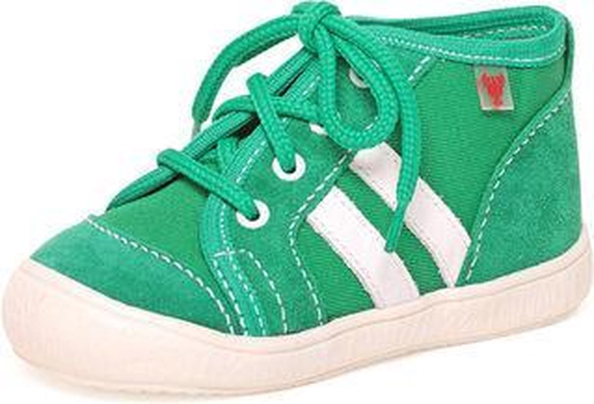 Gympen - gymschoenen - jongens/meisjes - textiel/leer -  groen - maat 26