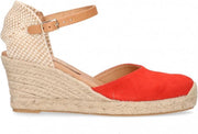 Van Dalen  - Espadrille Op Sleehak - Womens - Orange - 41