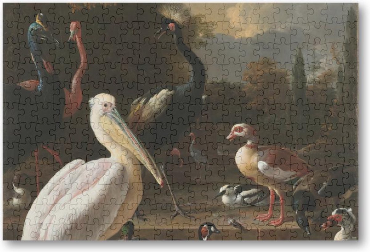 Het drijvend veertje - 252 Stukjes puzzel voor volwassenen - Melchior d'Hondecoeter - Meesterwerken