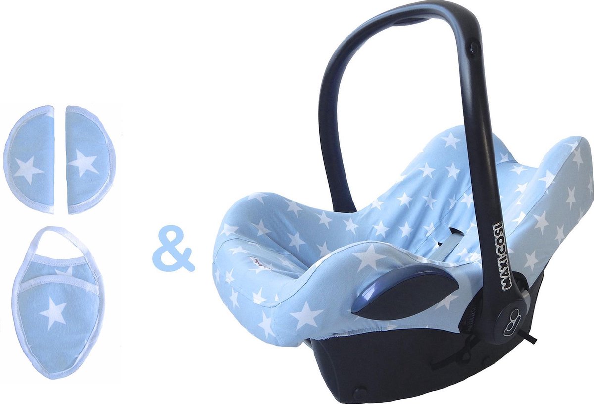 Wallabiezzz - SET - Maxi Cosi hoes & Gordelbeschermers - Cabriofix