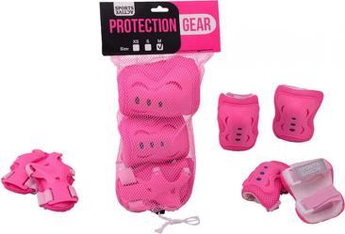 Sportline Bescherming Set 3-Delig Maat S Meisje Grijs / Roze