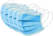 Set mondmaskers blauw - 50 stuks