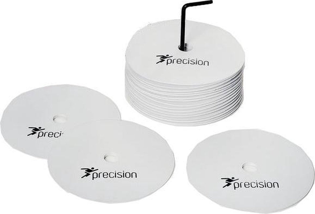 Precision Veldmarkering 15 X 15 Cm Medium Rubber Wit 20 Stuks