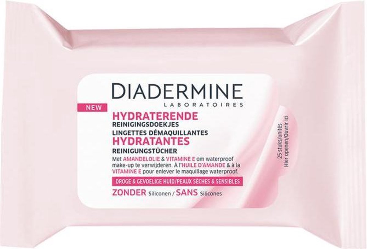 Diadermine - Reinigingsdoekjes 40 stuks - hydraterend