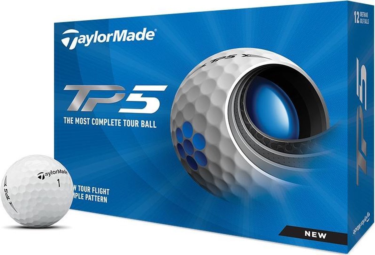 TaylorMade TP5 Golfballen 2021 - Dozijn / 12 stuks