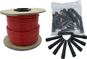 Lang Springtouw - op Rol 50 meter - incl 24 Handvatten - ROOD