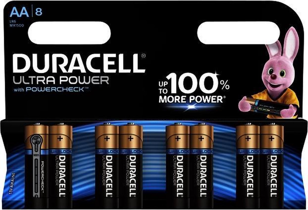Duracell Ultra Power AA Alkaline Batterijen 4x2 Stuks